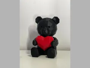 Love Bear – Low Poly Teddy with Heart