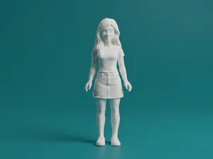 Dollhouse Girl Figure | 3D Printed Dollhouse Decor