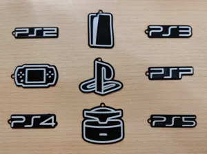 PlayStation Logo Keychain Collection