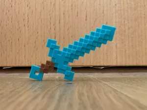 Minecraft diamond Sword & diamond sword bookmark