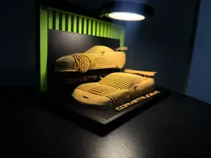 Chevy Corvette C6.R Race Car - Layered Car model!