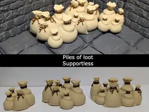 Piles of loot - DND scatter terrain (supportless)