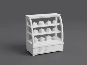 Bakery Display Case 1:12 Scale Dollhouse Furniture