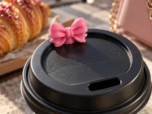 Elegant Bow Coffee Cup Topper | 50 Pieces+1Pieces