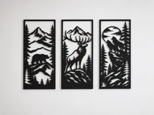 Wildlife Wall Art Set (3 Panels)