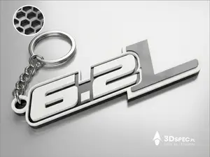 ENGINE 6.2L V8 keychain