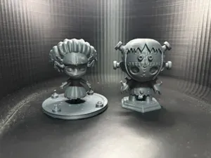 Chibis Unite: frankenstein and his bride