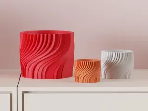 Elegant Flowing Plant Pot. Modern Planter