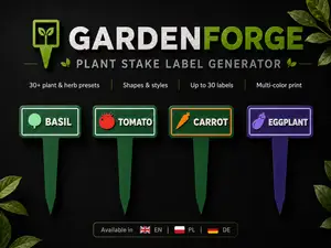 GardenForge — Plant Stake Label Generator