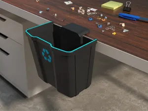 Desk Recycling Bin - Adjustable Clamp-On