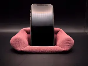 Couch Phone Stand/Holder - with Fluffy Fuzzy skin