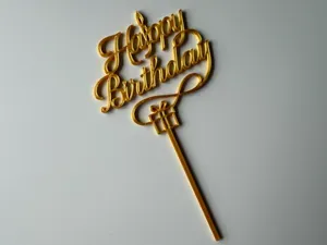 Happy Birthday Schrift Kuchendeko