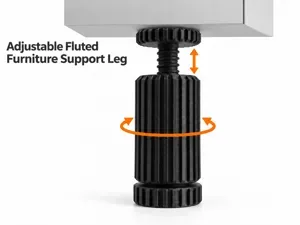Adjustable Fluted Furniture Support Leg