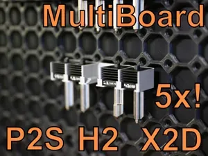 Multiboard 5x Bambu P2S / X2D / H2 Hotend Holder