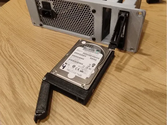 10" Rack 2U ATX PSU & Dual Hot-Swap Drive Panel — Image 4 of 5