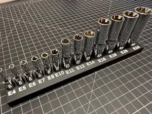 Icon Deep E-TORX Socket Organizer