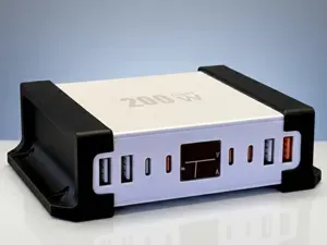 GaN 200W i27 8-Port Charger wall mount