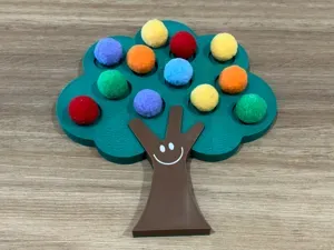 Happy Tree Pom Pom Sorting Tray