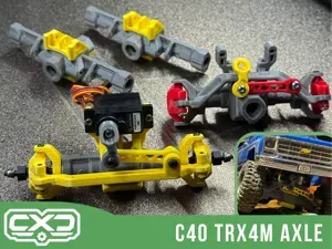 1/18 RC Crawler Axle Set TRX4M Compatible