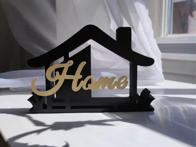 Japandi Home Desk Sign (No AMS required)