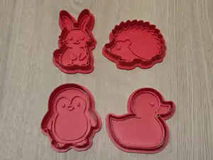 Bunny Hedgehog Duck Penguin Cutter Cookie Stamp