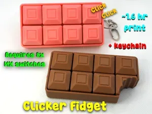 Candy Bar Clicker Fidget Toy (<1.6 hour; No AMS)