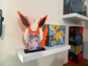 Flareon Pokemon card display stand
