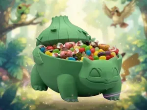 Tigela de Doces Bulbasaur Suporte de Doces Pokémon