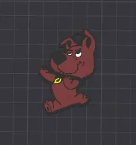 cute scrappy doo keychain / necklace charm (free for commercial use)