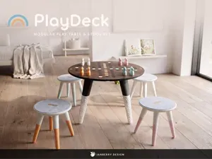 PLAYDECK - Modular Play Table & Stool Set
