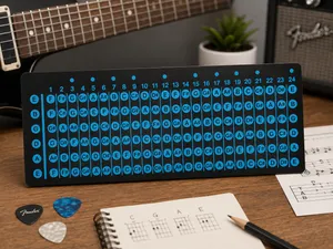 Guitar Fretboard Note Map & Cheat Sheet