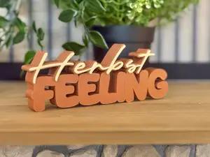 Wortbild Herbst Feeling Deko