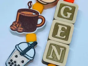 Vertical Alphabet Blocks Beads (Free to Sell)