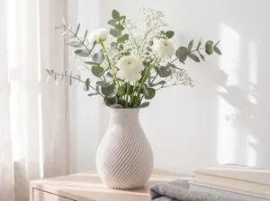 Ripple Vase — Twisted Ribbed Vase, (95° / 130°)