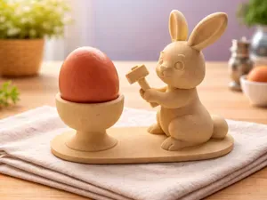 Bunny Egg Holder with Hammer