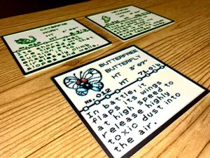 Pokemon Pokedex Caterpie Metapod Butterfree