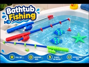 Bathtub fishing for kids