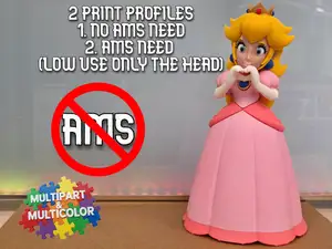 Princess Peach -  MARIO / NO AMS & MULTICOLOR 
