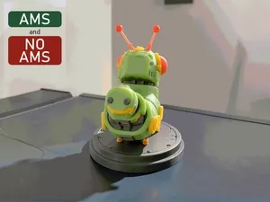 Robot Mecha Caterpie Pokemon | AMS & No AMS