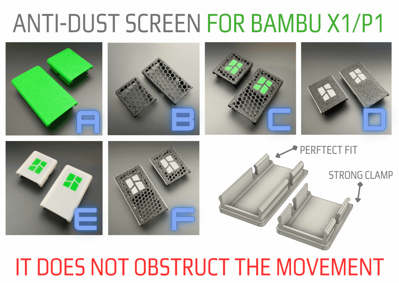 Anti-Dust screen for Stepper Motor