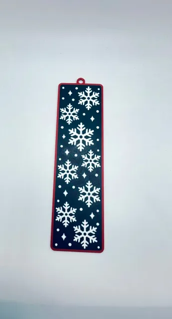 Snowflake Christmas Bookmark, Winter Snow Bookmark — Image 10 of 11