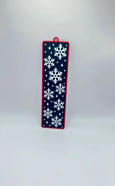 Snowflake Christmas Bookmark, Winter Snow Bookmark — Image 4 of 11
