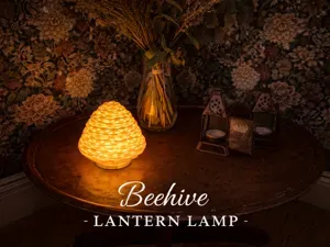 Beehive Tealight Lamp – Cozy Ambient LED Lantern