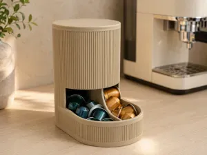 Ribbed Dual Nespresso Capsule Dispenser