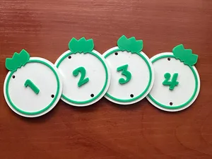 Numbered Plates (1–38) – Dual Color, Easy to Print