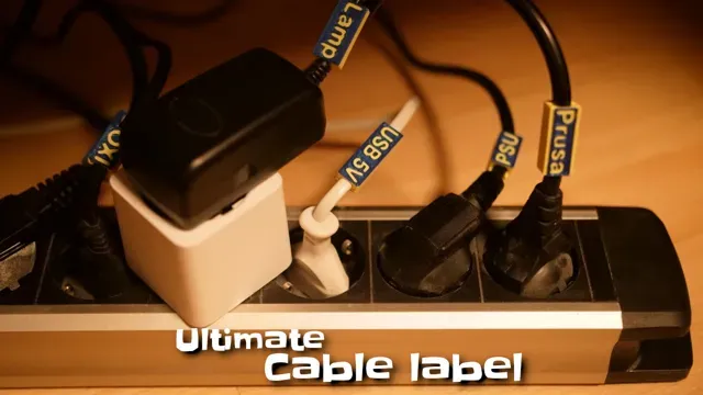 Configurable cable label