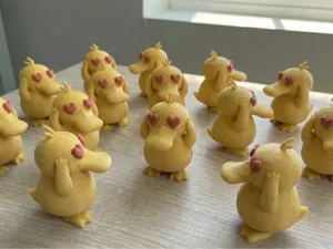 Pokemon Psyduck in love for Valentine's day