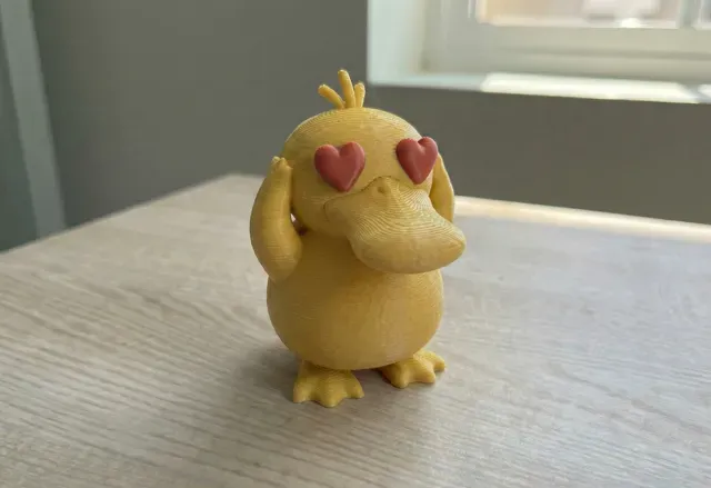 Pokemon Psyduck in love for Valentine's day — Image 2 of 2