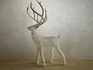 Voronoi Holiday Christmas Deer