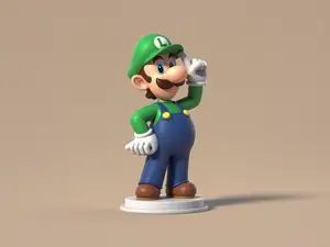 路易吉-超级玛丽马力欧supermario周边手办-儿童涂色玩具